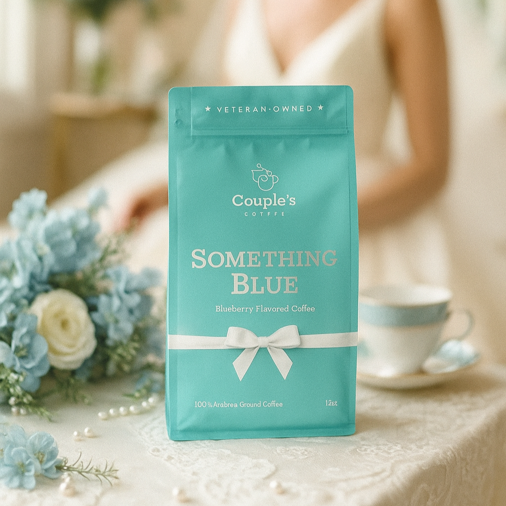 Something Blue - Blueberry Flavored Ground Coffee - Bridal Gift