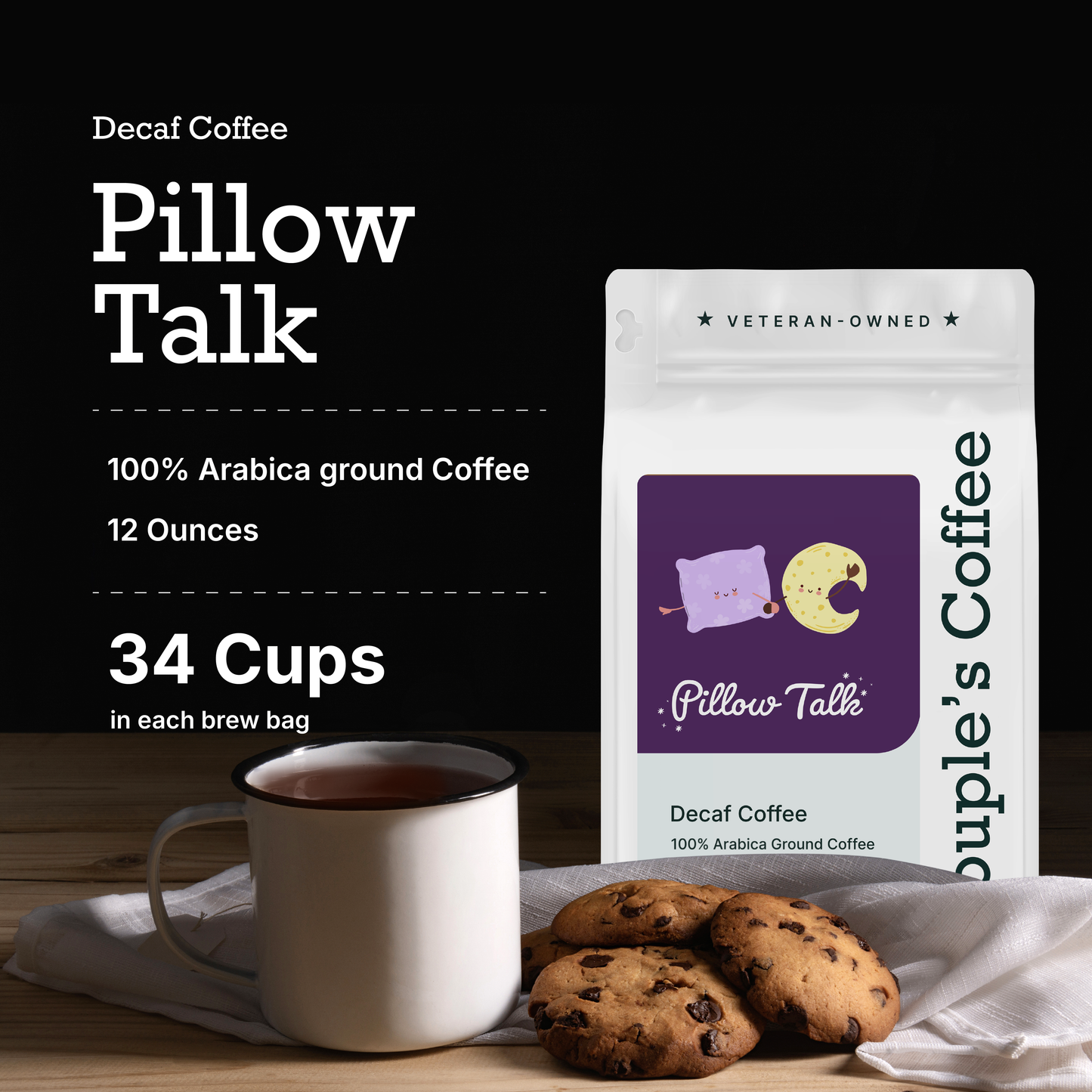 Pillow Talk – Decaf Medium Roast Ground Coffee