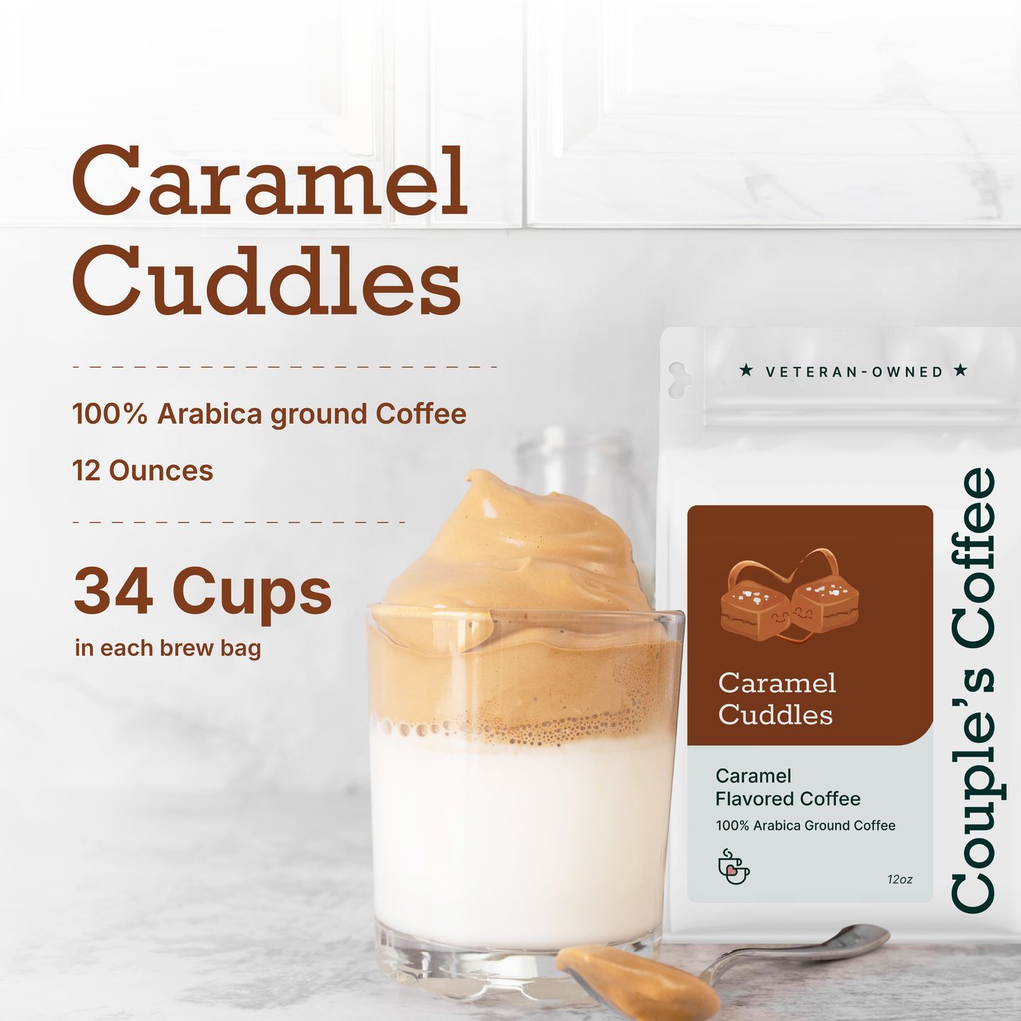 Caramel Cuddles – Caramel Flavored Ground Coffee