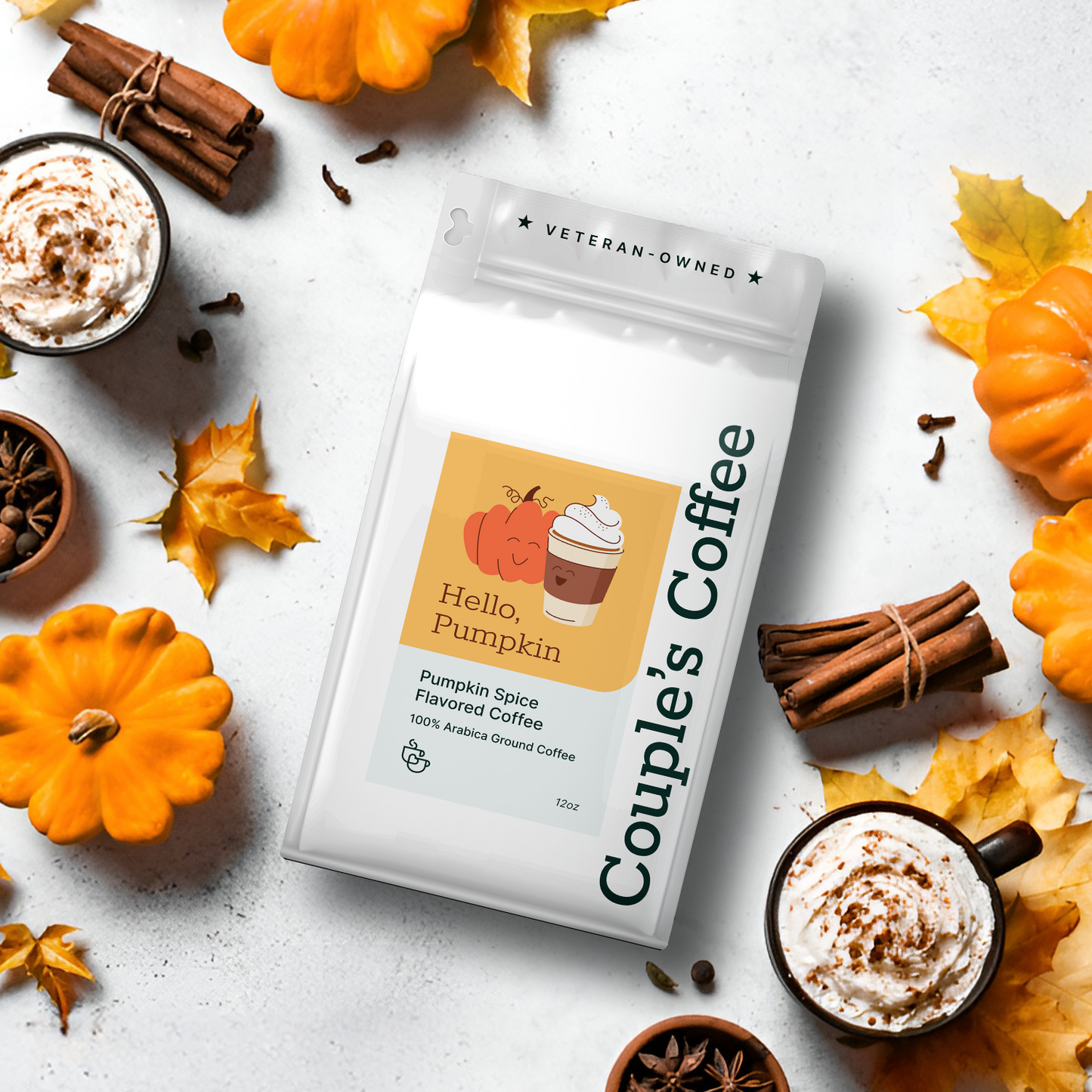 Couple's Coffee Pumpkin Spice Ground Coffee