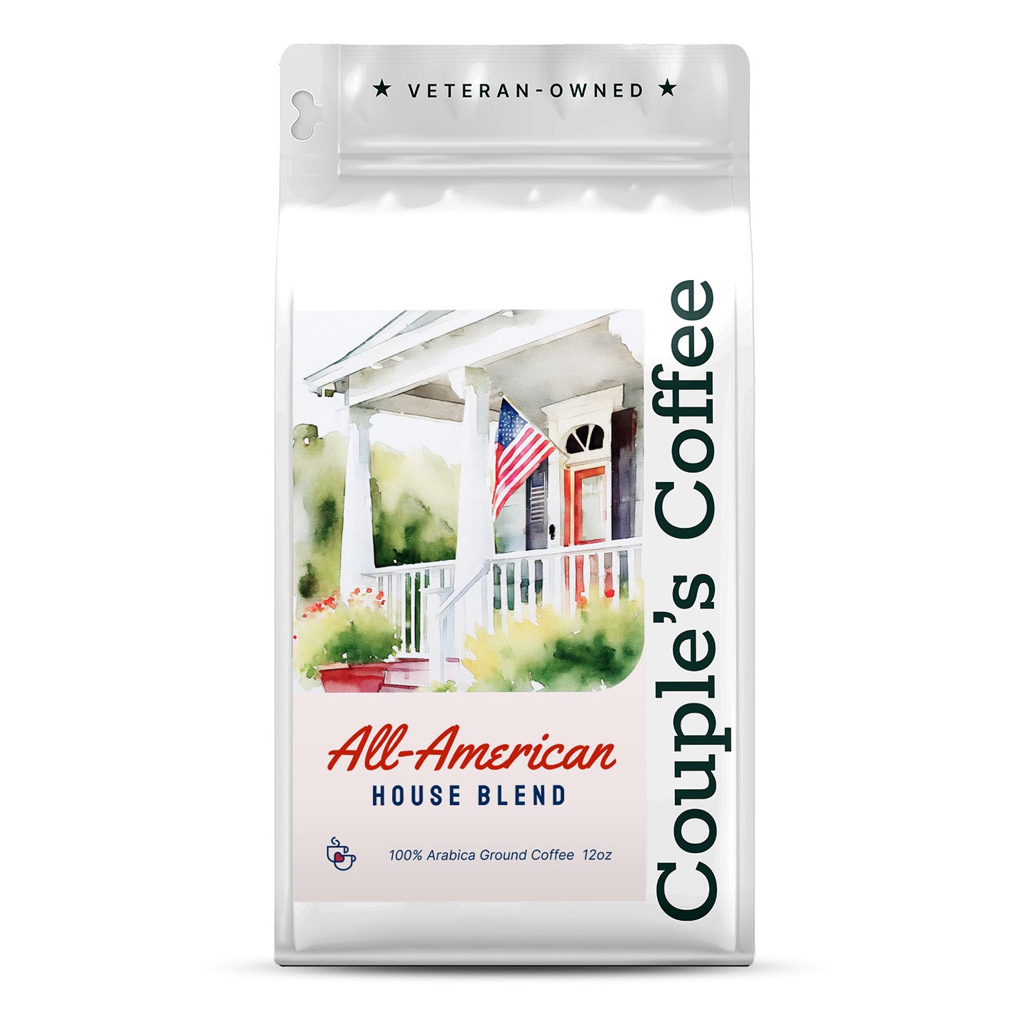 Couple’s Coffee All-American House Blend Ground Coffee 12oz bag