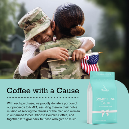 Couple’s Coffee Blueberry Flavored Ground Coffee | Something Blue Medium Roast Coffee | Perfect Gift for Bride & Bride to Be Gifts | 12oz
