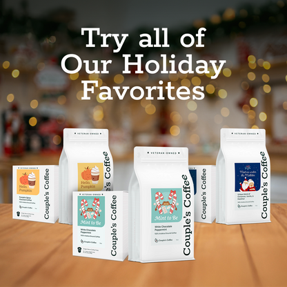 Couple’s Coffee Ground Coffee | Gives Back to Military Families - Mint to Be | Made with 100% Arabica Beans | 12oz bag brews about 34 cups