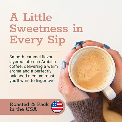 Caramel Flavored Coffee | Medium Roast | Ground Coffee 12oz
