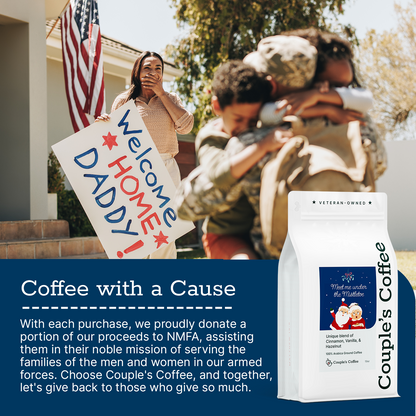 Couple’s Coffee Ground Coffee | Gives Back to Military Families - Meet Me Under The Mistle Toe | Made with 100% Arabica Beans | 12oz bag brews about 34 cups