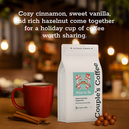 Couple’s Coffee Ground Coffee | Gives Back to Military Families - Mint to Be | Made with 100% Arabica Beans | 12oz bag brews about 34 cups