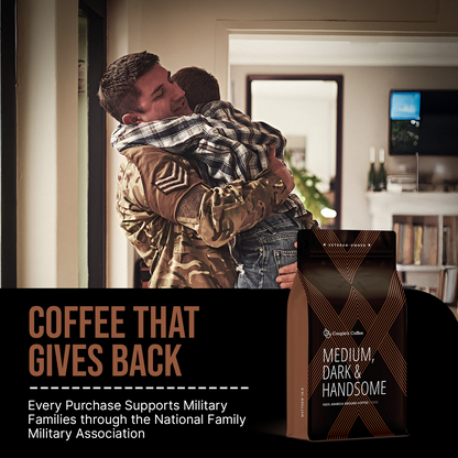 Medium, Dark and Handsome Coffee | Medium-Dark Roast | Ground Coffee 12oz