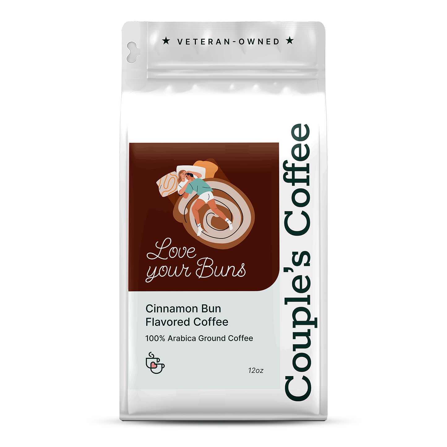 Cinnamon Bun Flavored Coffee | Medium Roast | Ground Coffee 12oz