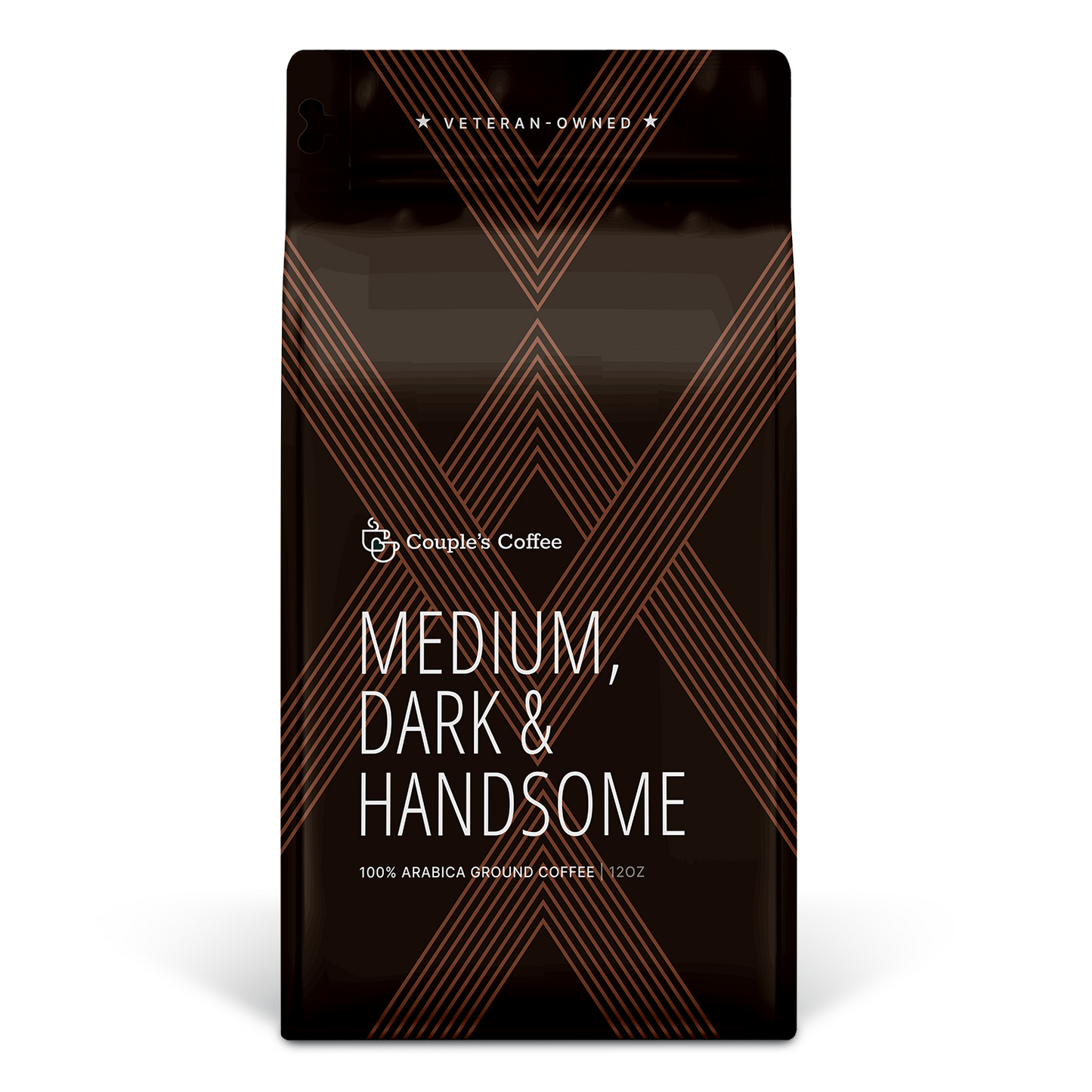 Medium, Dark and Handsome Coffee | Medium-Dark Roast | Ground Coffee 12oz